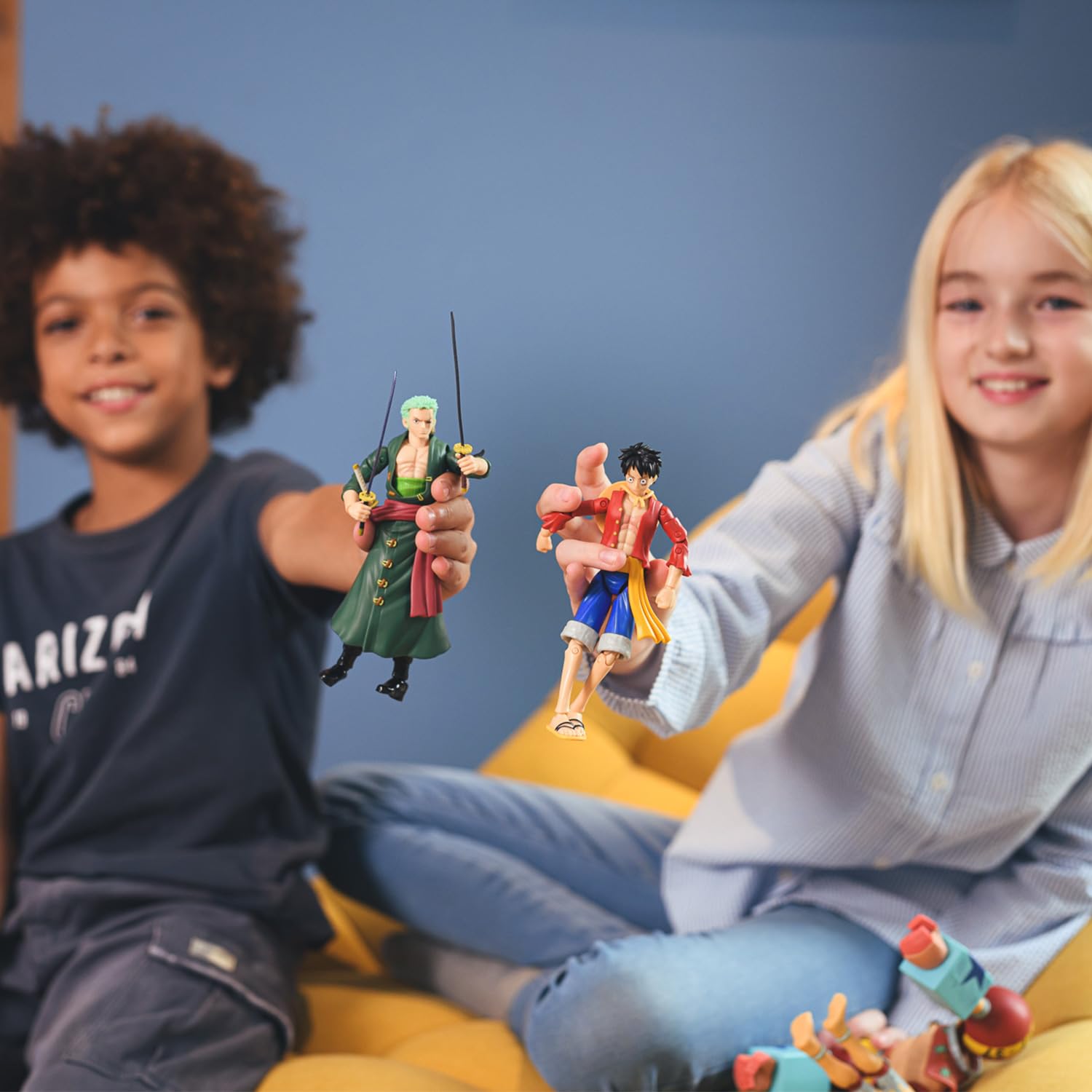 BANDAI Anime Heroes One Piece Roronoa Zoro 3 Swords Style Action Figure | 17cm Articulated Figure 8