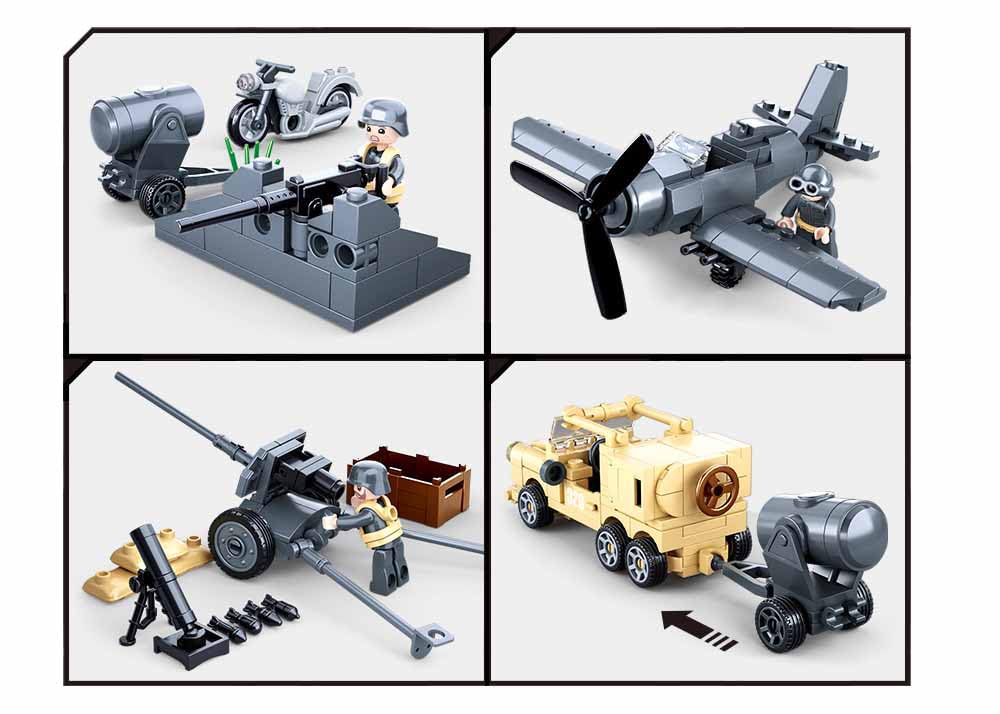 Sluban The Battle 552-Piece Military Construction Set