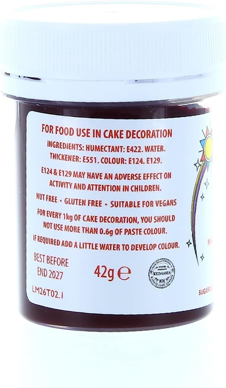 Sugarflair Red Extra Maximum Concentrated Food Colouring Paste 42g