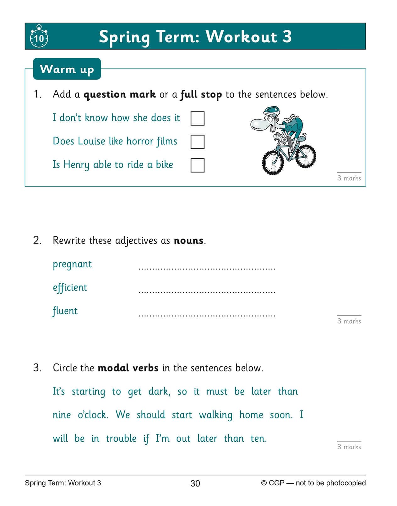 CGP KS2 English 10-Minute Weekly Workouts - Year 5 Study Aid | Paperback | English Language 6