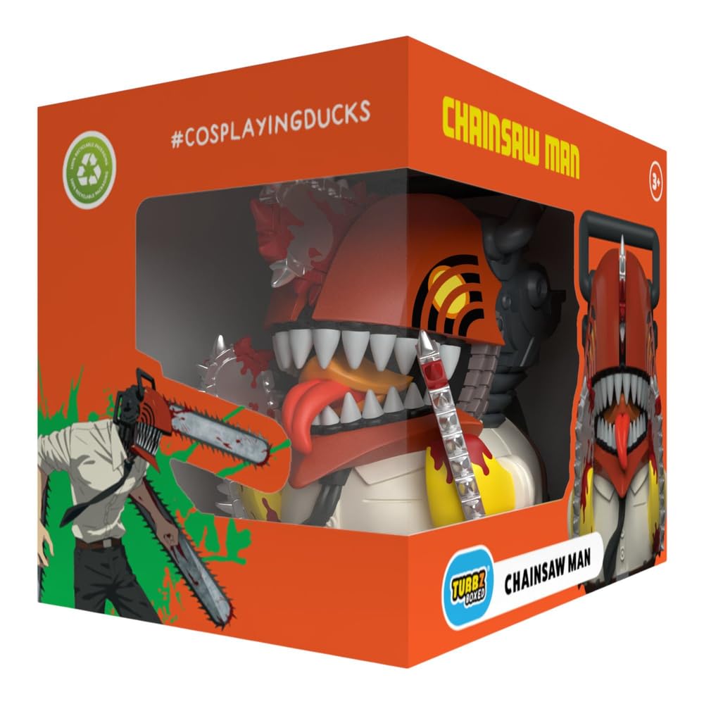 TUBBZ Boxed Edition Chainsaw Man - Denji Cosplaying Rubber Duck Vinyl Figure 1