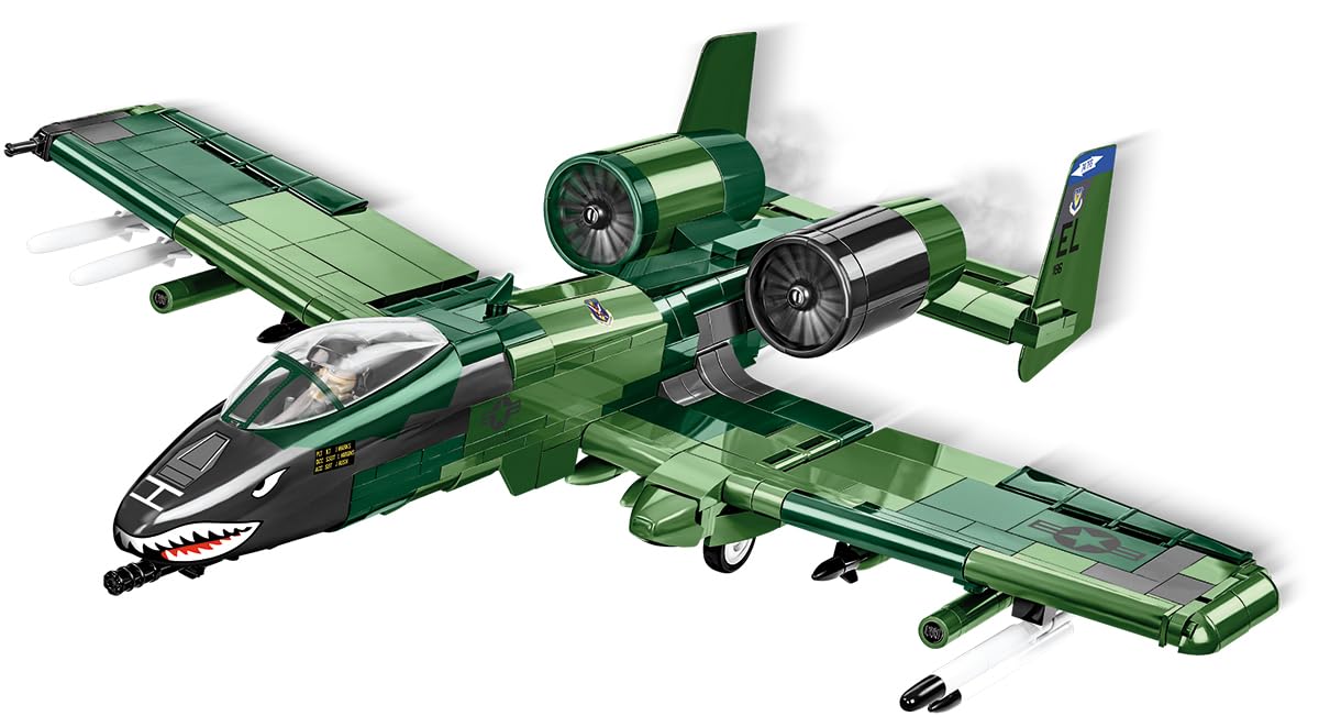 COBI A-10 Thunderbolt II Warthog Aircraft Model Building Kit - 667 Pieces, 1:48 Scale
