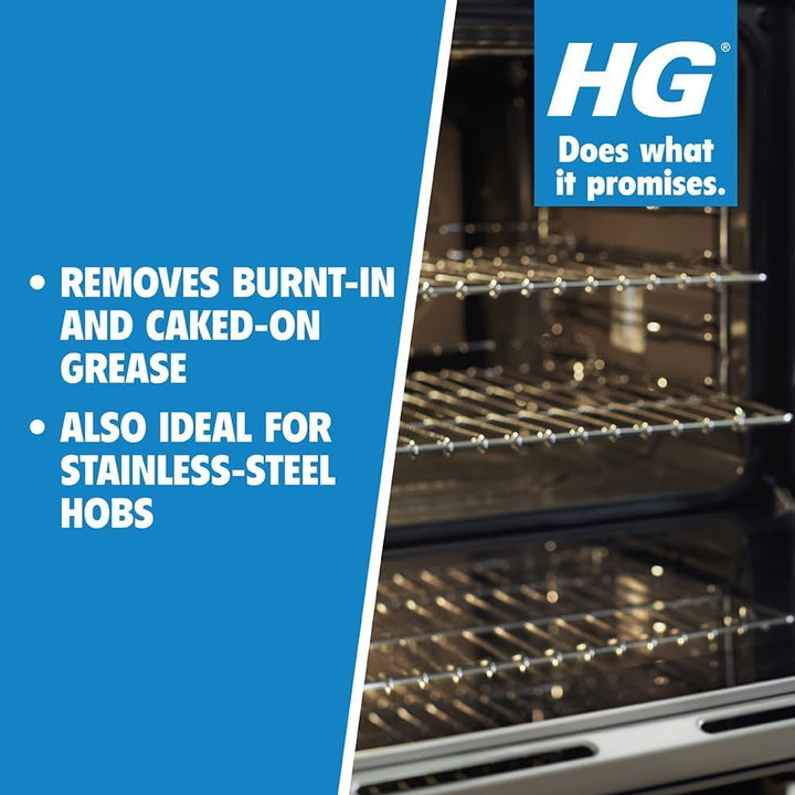HG Oven, Grill & Barbecue Cleaner Spray (500ml) - Heavy Duty Degreaser for Ovens, Grills, Baking Trays & Hobs