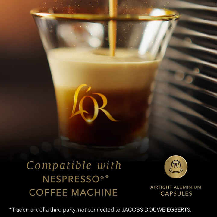L'OR Espresso Forza Coffee Pods x10 Intensity 9 - Aluminum Capsules for Nespresso Machines