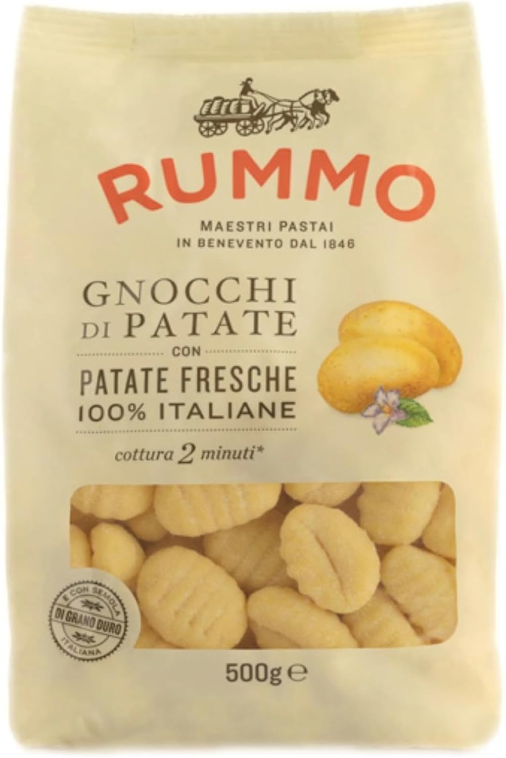 Rummo Gnocchi Di Patate Pasta No.117 - Light & Fluffy Italian Potato Pillow | 500g