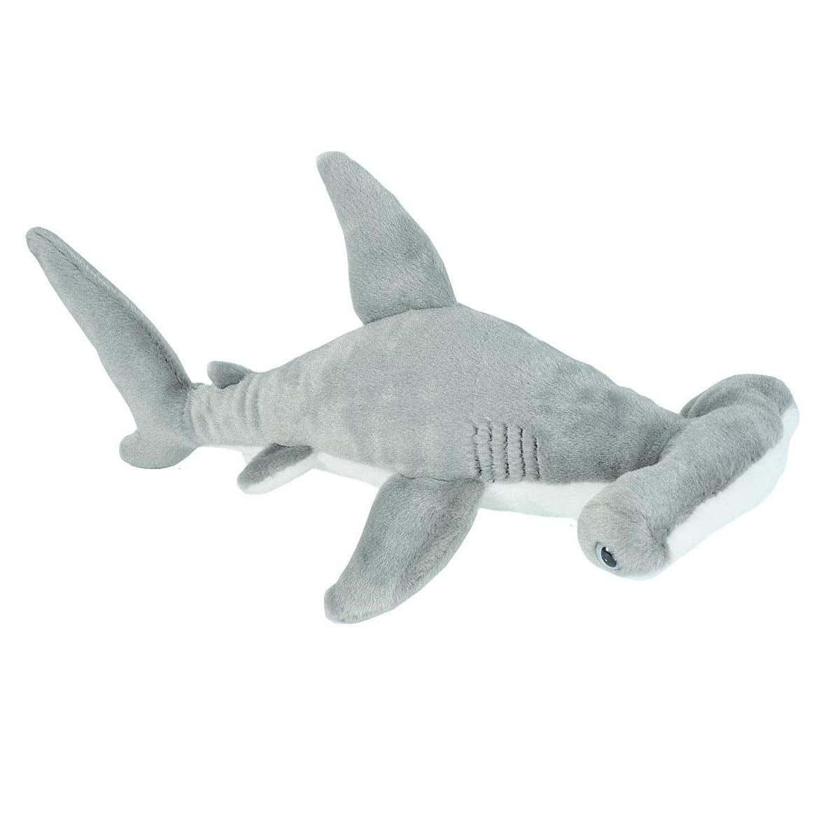 WILD REPUBLIC Hammerhead Shark Plush Soft Toy - 13-inch, Lifelike Design, Surface Washable 1