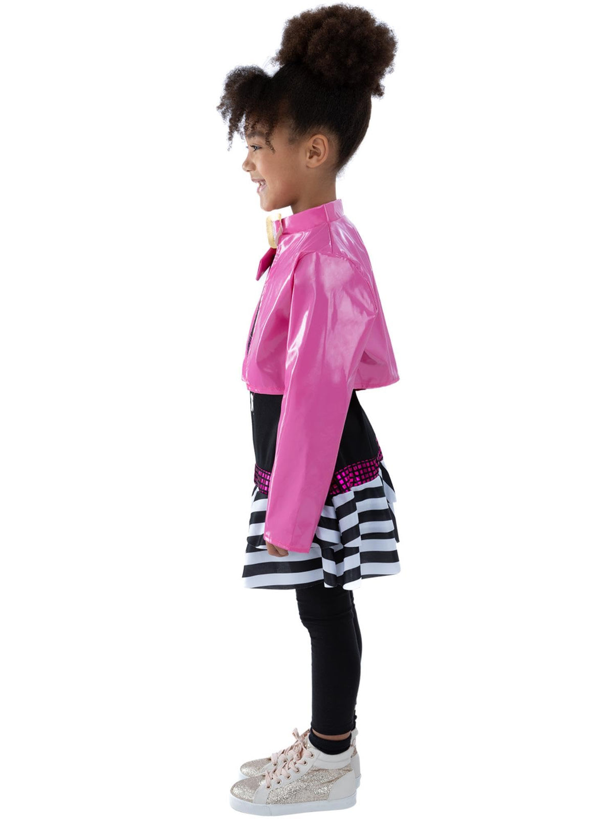 Smiffys Rockstar Glam Costume - Girls Fancy Dress, Black, Medium, Ages 7–9
