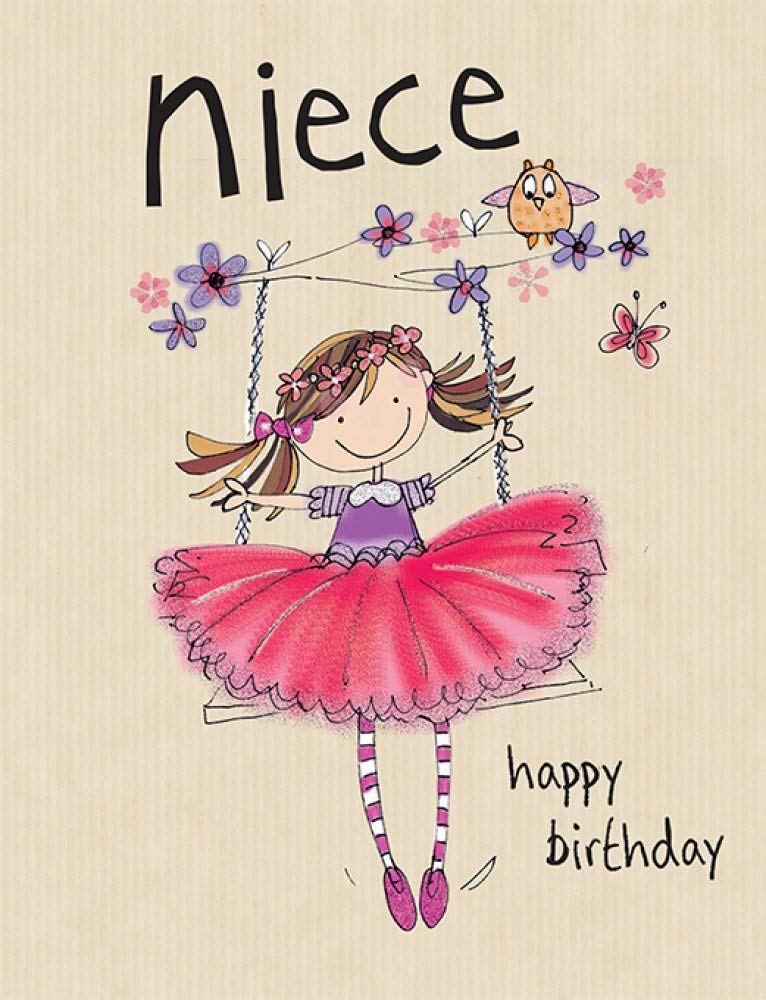 Piccadilly Greetings Traditional Birthday Card for Niece | 8 x 6 Inches | Multi-Color 1