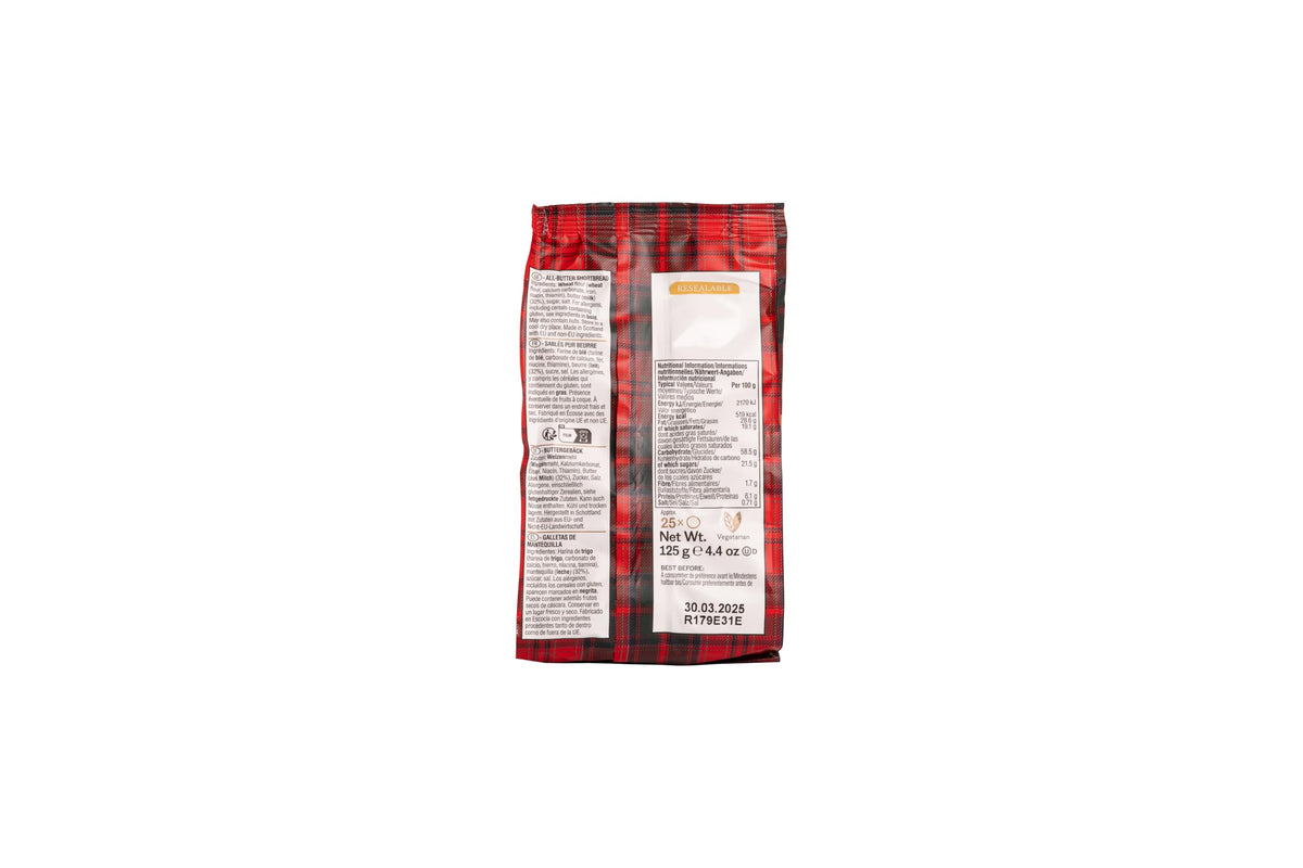 Walkers Mini Rounds Shortbread Biscuits - Scottish Recipe, 125g