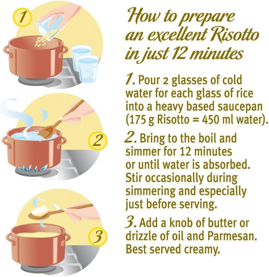 Riso Gallo My Risotto Perfetto Vegetarian Four Cheese, 175 g (Pack of 6) 2