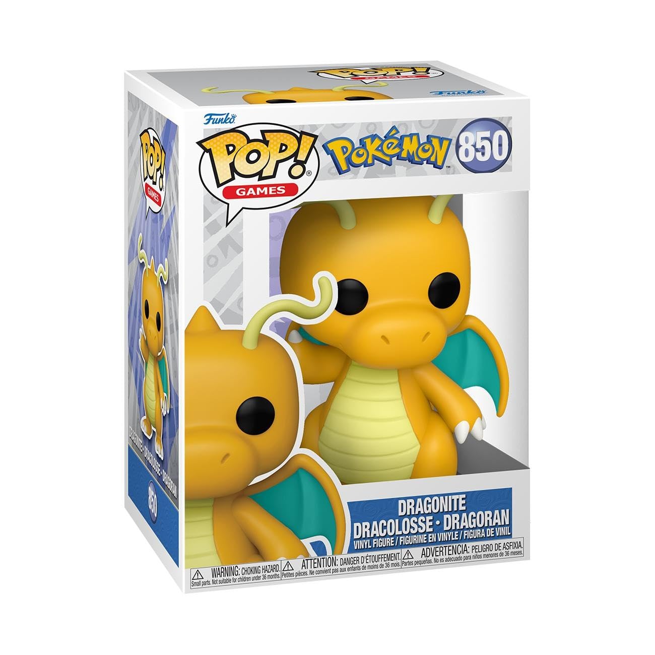 Funko POP! Games: Dragonite - Collectable Vinyl Figure | 3.75 Inches Tall | Model 74220