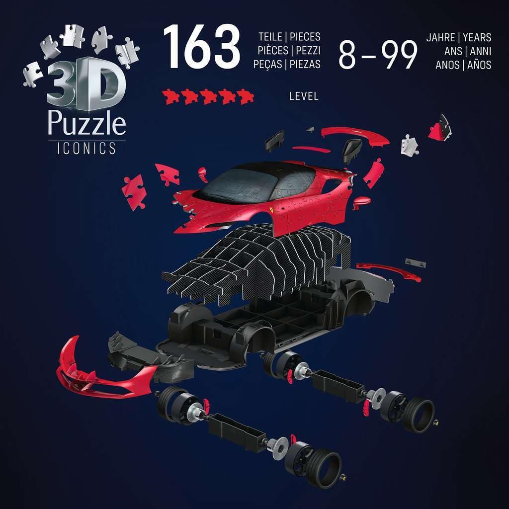 Ravensburger Ferrari Stradale 108-Piece 3D Jigsaw Puzzle 15