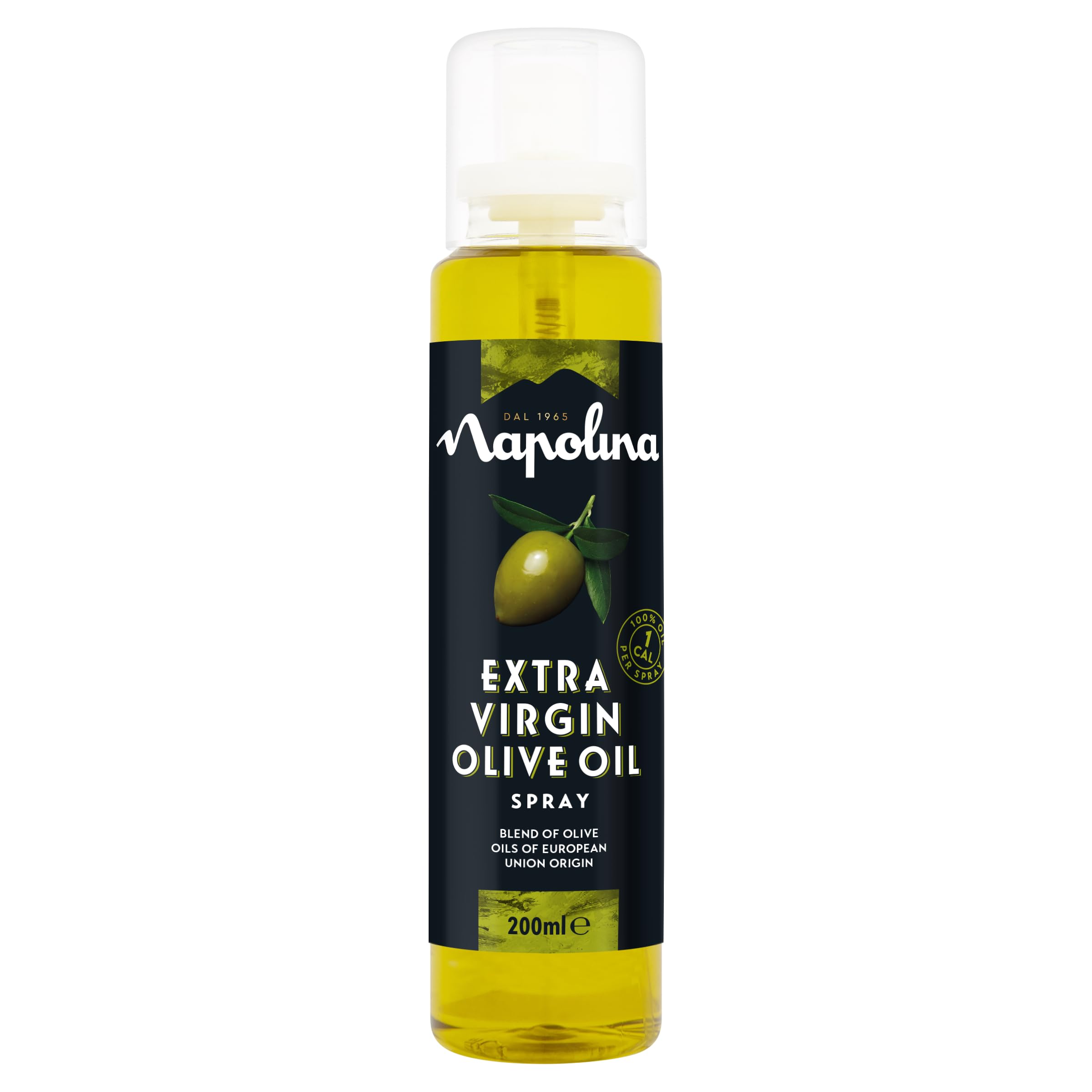 Napolina Extra Virgin Olive Oil Spray - 1 Calorie Per Spray | 200 ml | Recycled Plastic Bottle 1