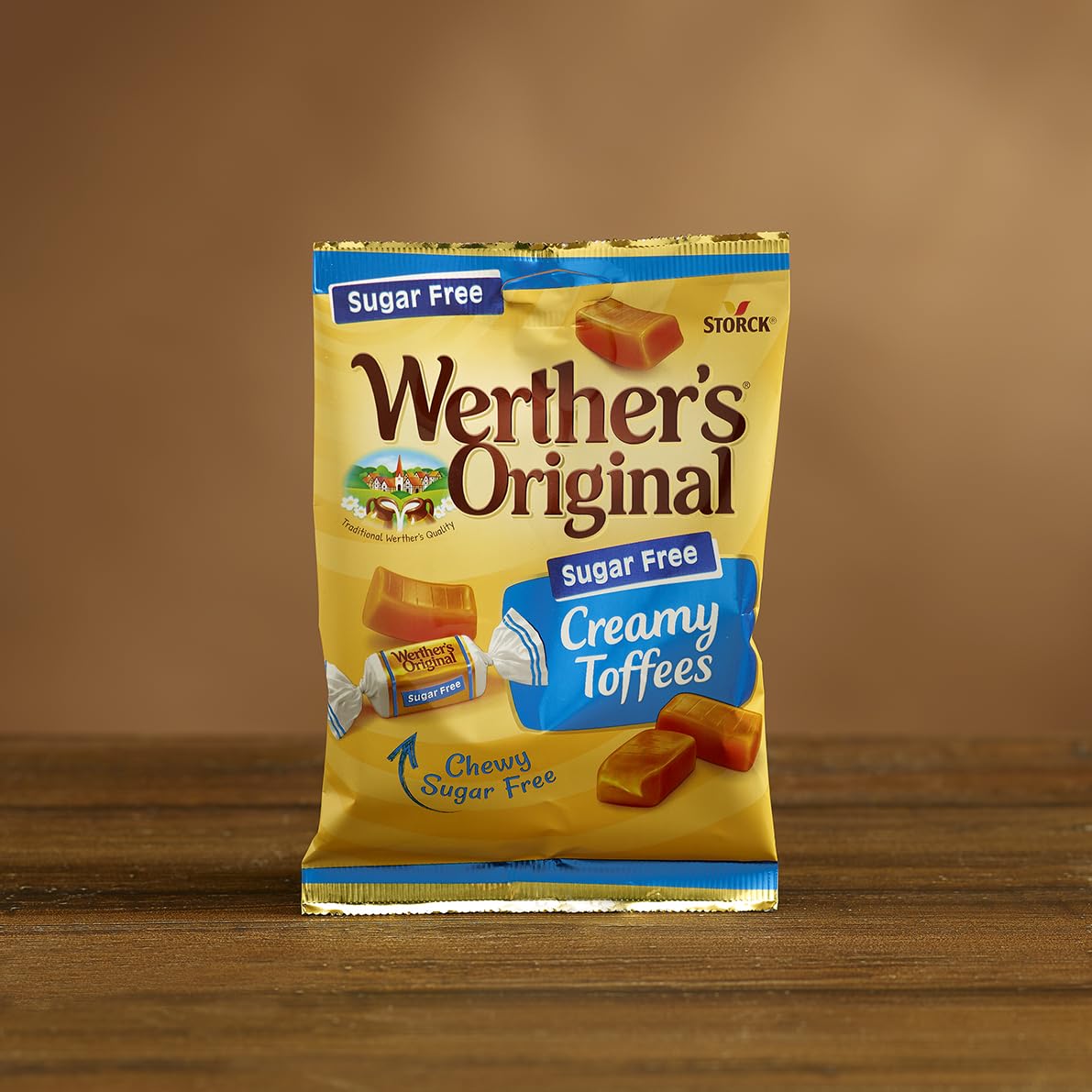 Werther's Original Sugar Free Creamy Toffees, Individually Wrapped, 18 Packs 4