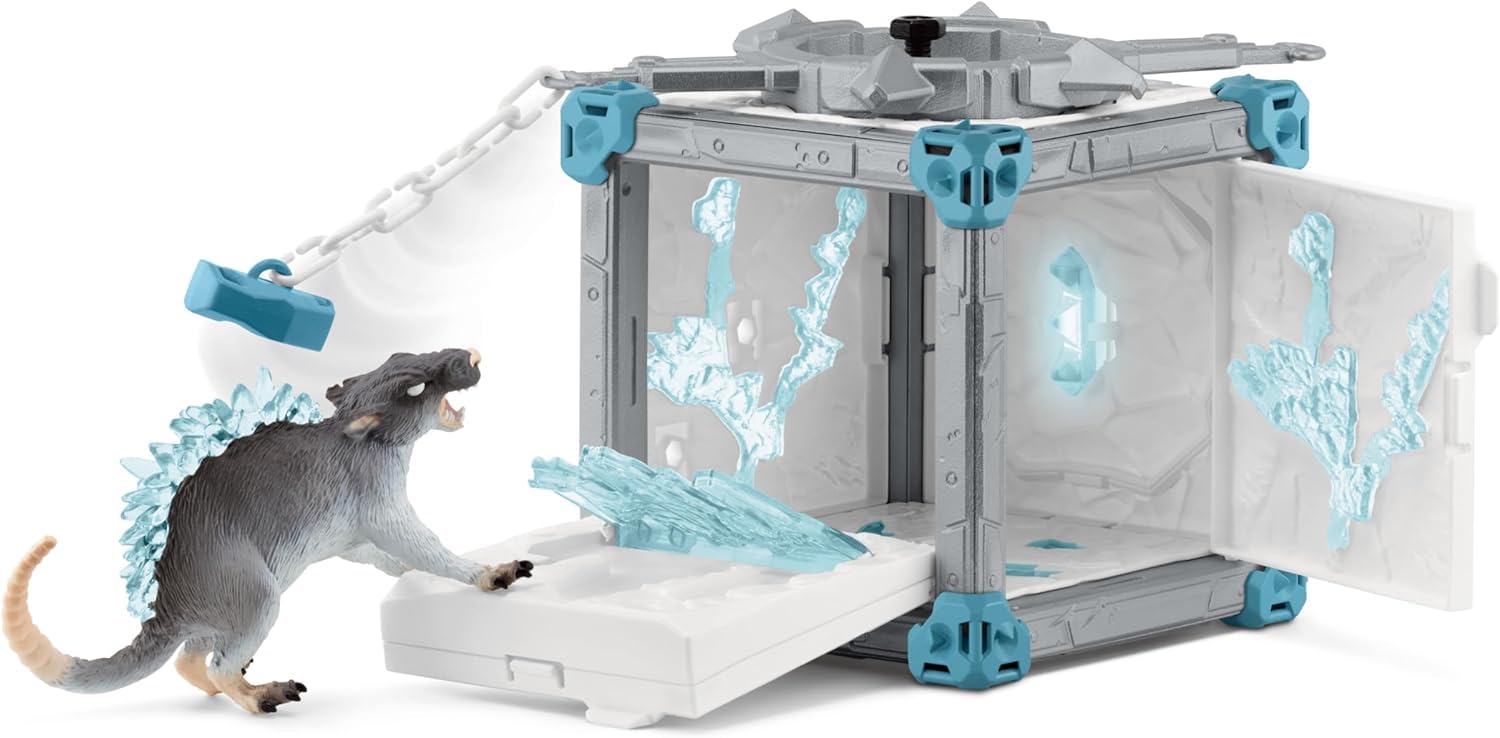 Schleich BattleCave Ice Rat - Fantasy Action Figure Playset for Ages 7-15 16