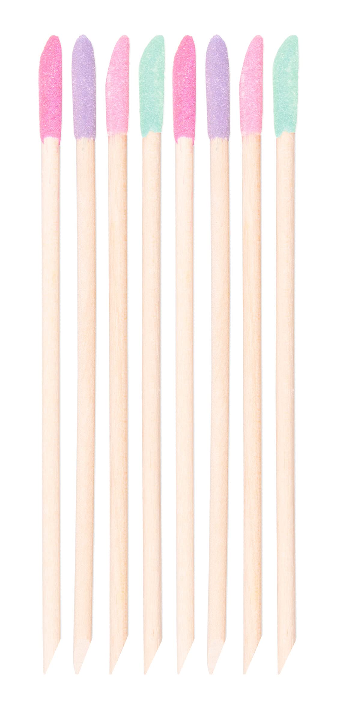 Brushworks Cuticle Crystal Sticks - 8 Count | Gentle Exfoliation | Travel Size 5
