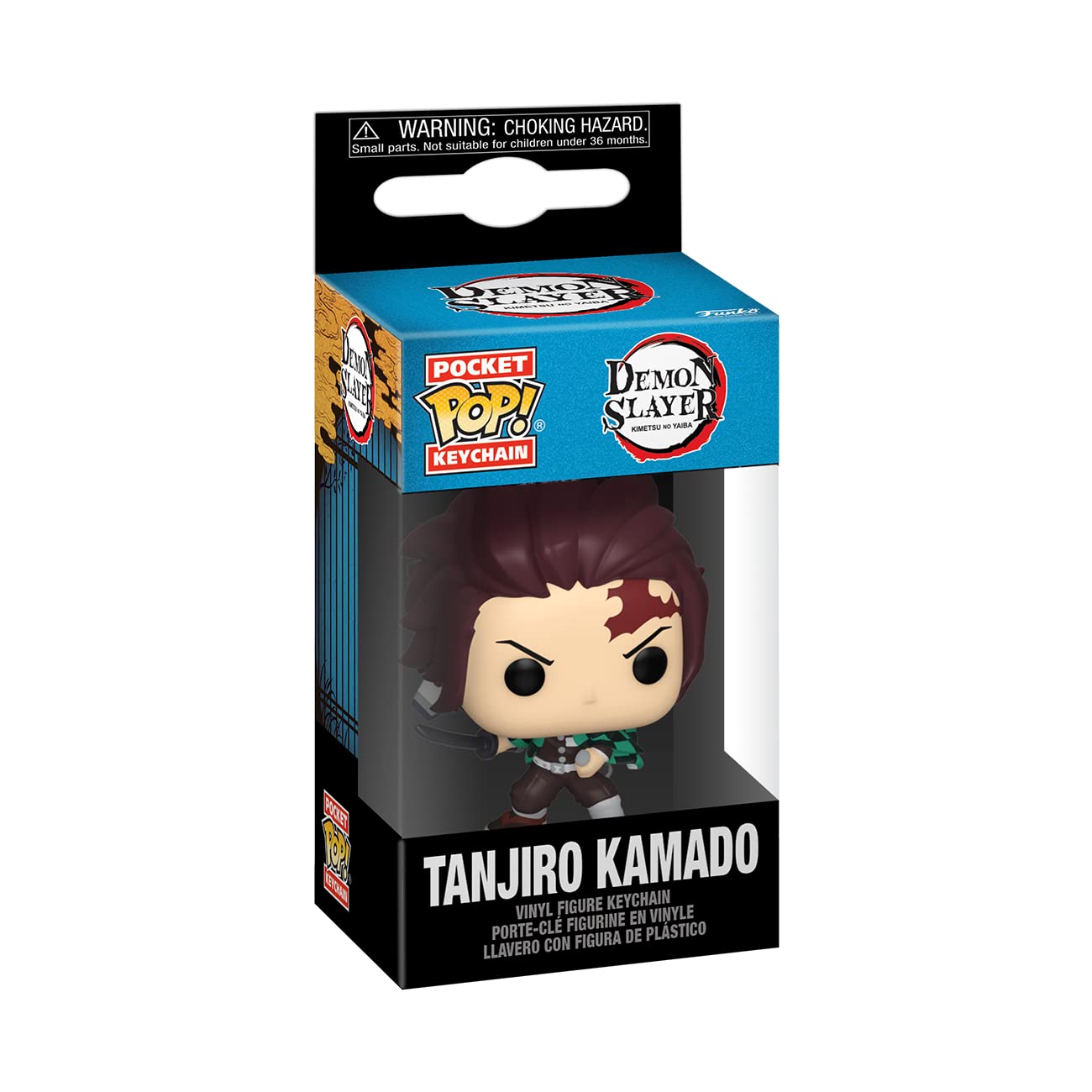 Funko POP! Keychain Demon Slayer Tanjiro Kamado Vinyl Figure | 4.63-in Tall 2