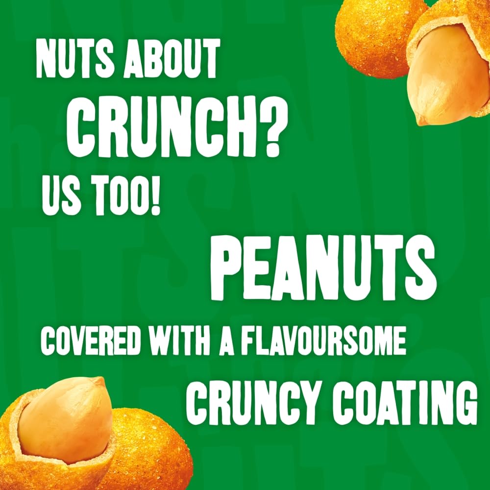 That's Nuts Walkers Salt & Vinegar Peanuts Grab Bag Case | 20 x 40g Bags | 800g Total 4