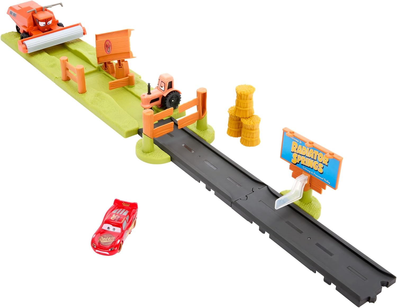Disney and Pixar Cars Frank Escape & Stunt Race Playset - 3 Vehicles, 2 Play Modes 2