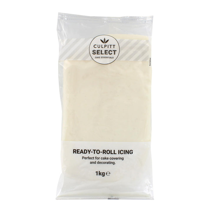 Culpitt Select Ready to Roll Icing, White Sugar Paste Fondant for Cake Decorating