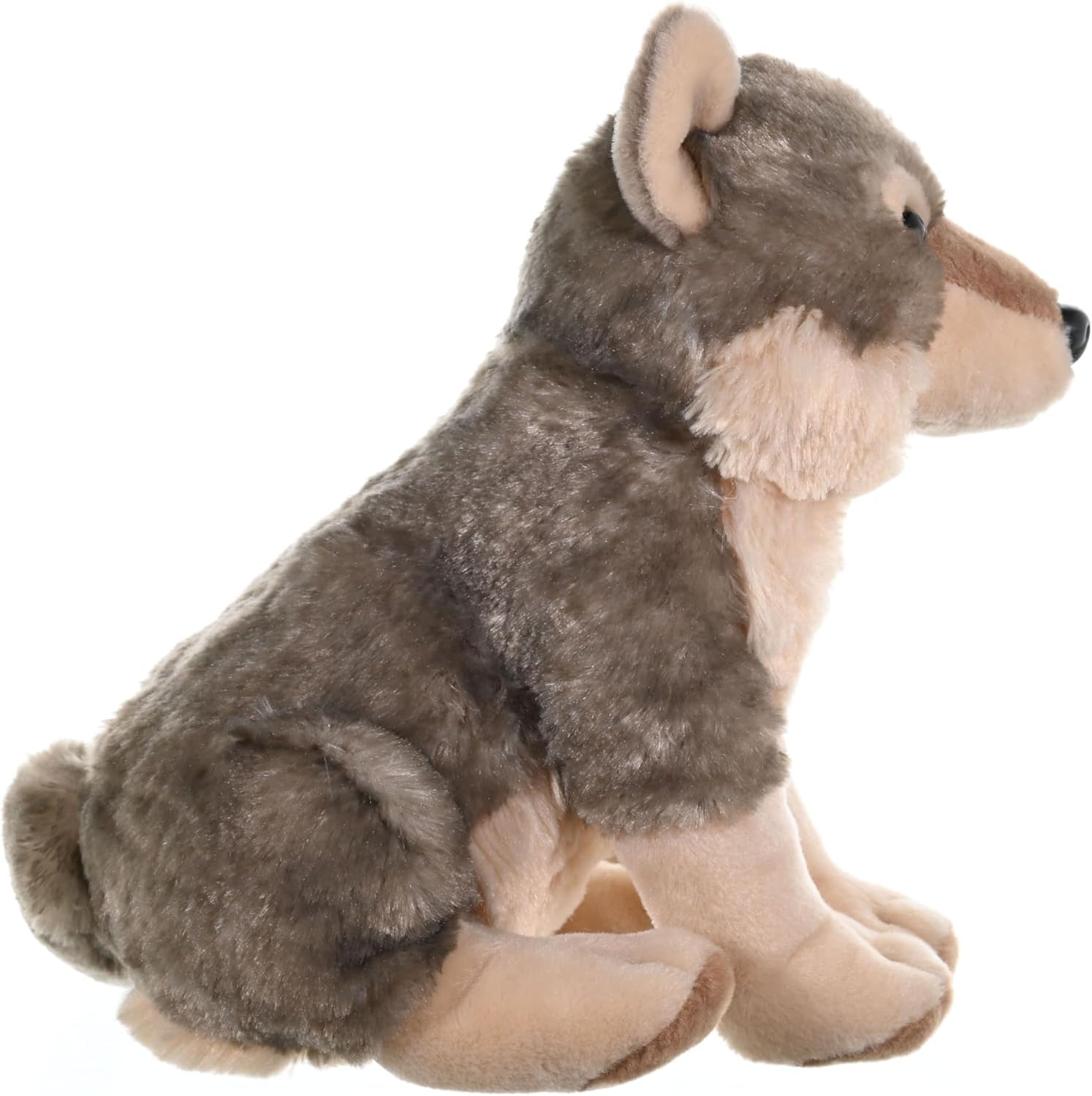 WILD REPUBLIC Wolf Cub Stuffed Animal - 30 cm Grey Plush Toy for Kids | Washable | Realistic Features 4