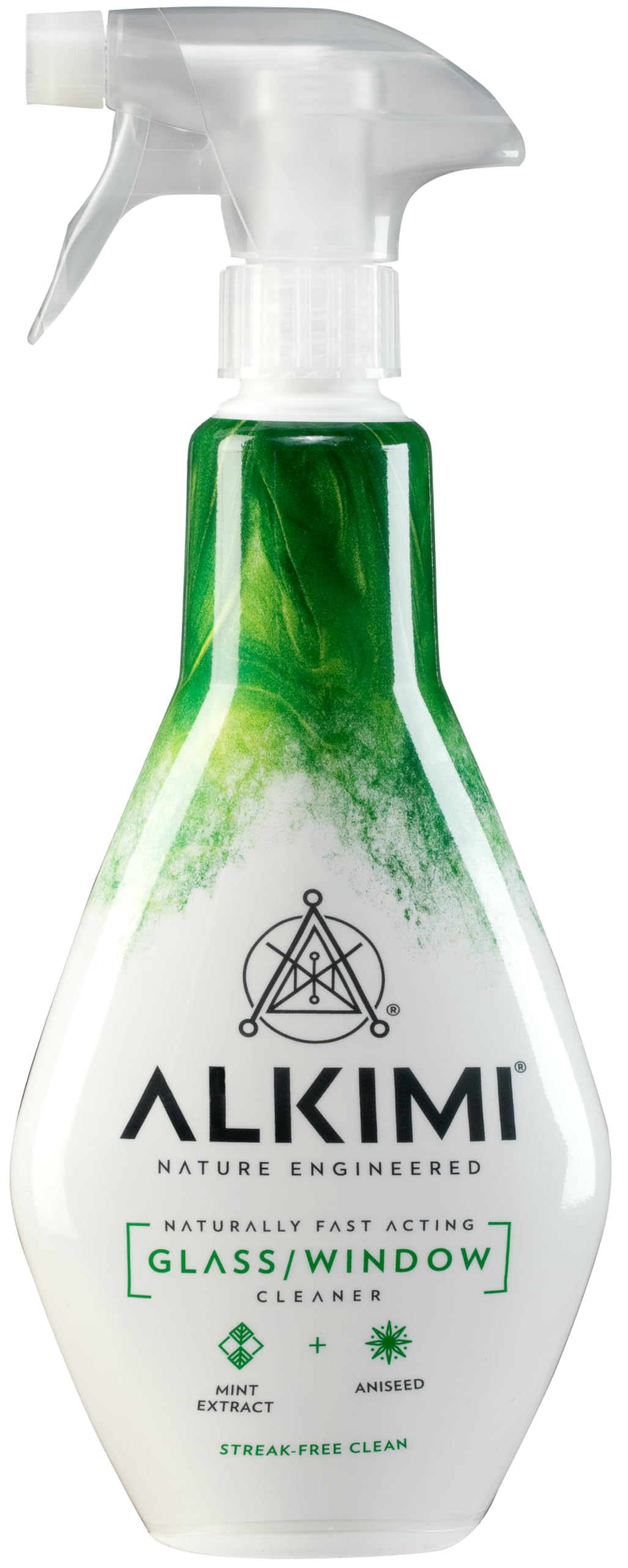 ALKIMI Glass & Window Cleaning Spray - Streak-Free Shine, Natural Mint & Aniseed Scent | 500 ml 1