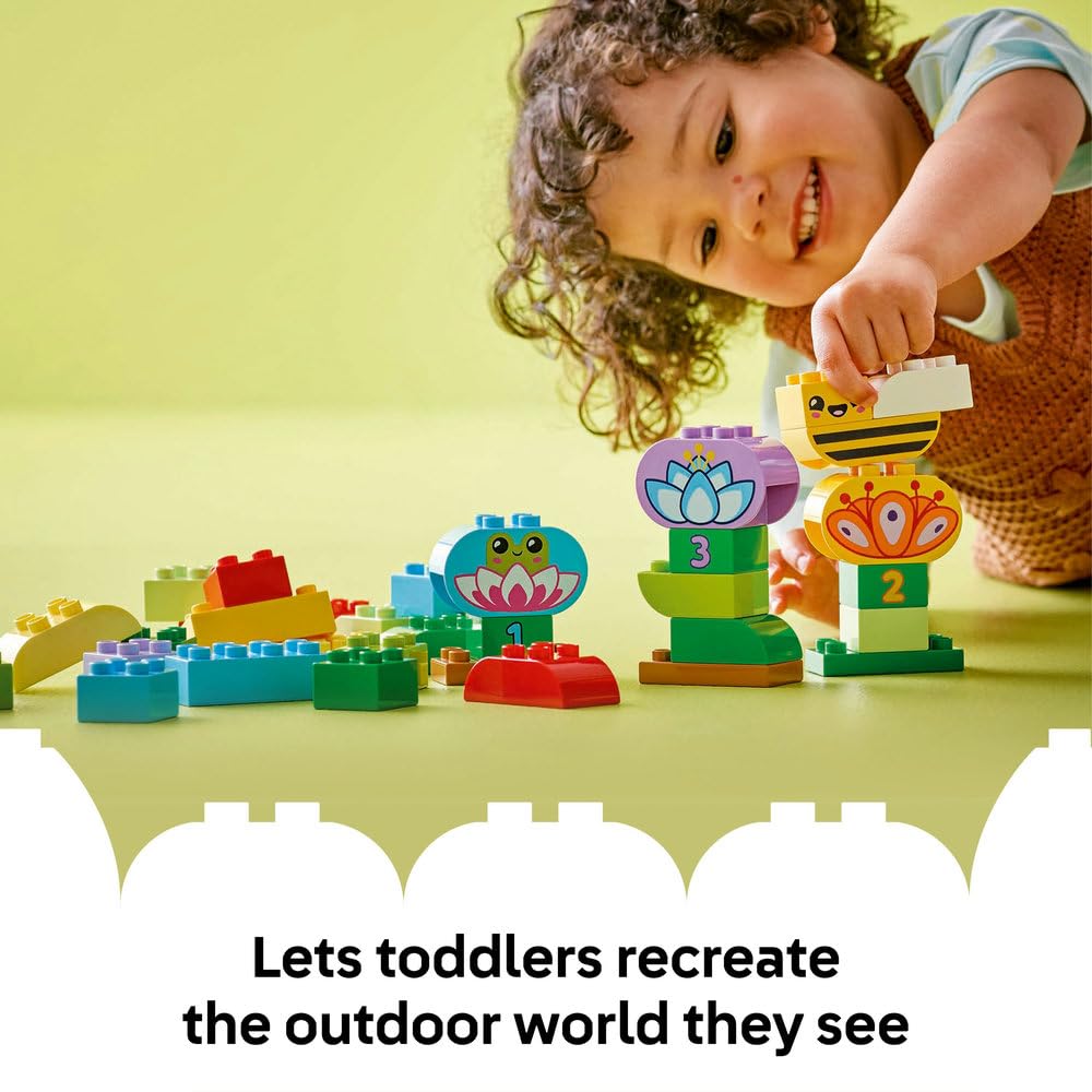 LEGO DUPLO Creative Garden & Flowers Stacking Toy - Educational Building Set for Toddlers 2+ 5