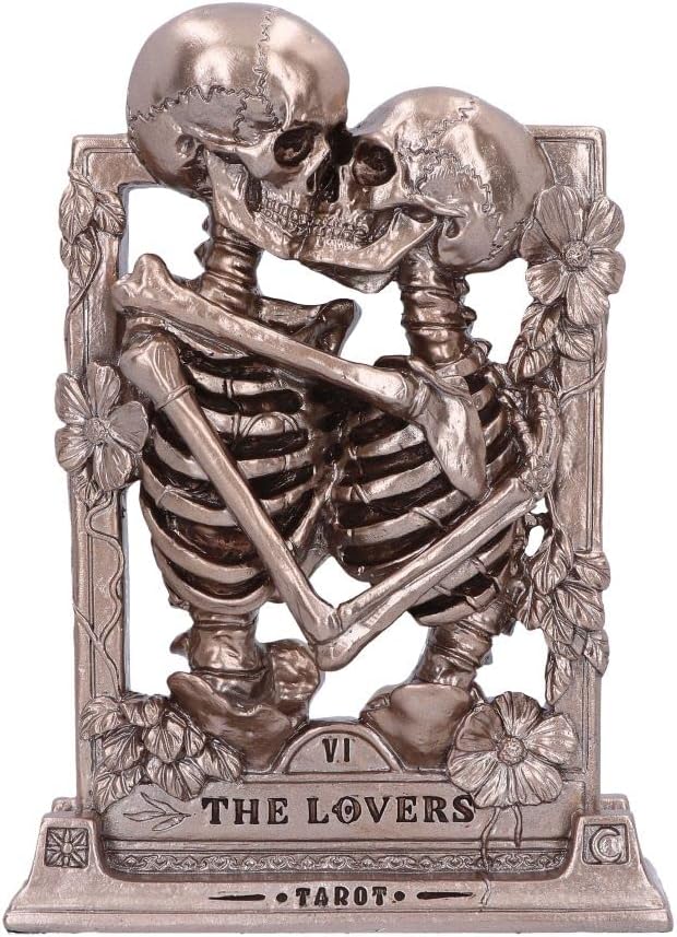 Nemesis Now The Lovers Skeleton Figurine - Gothic Bronze Resin Statue, 20.5cm