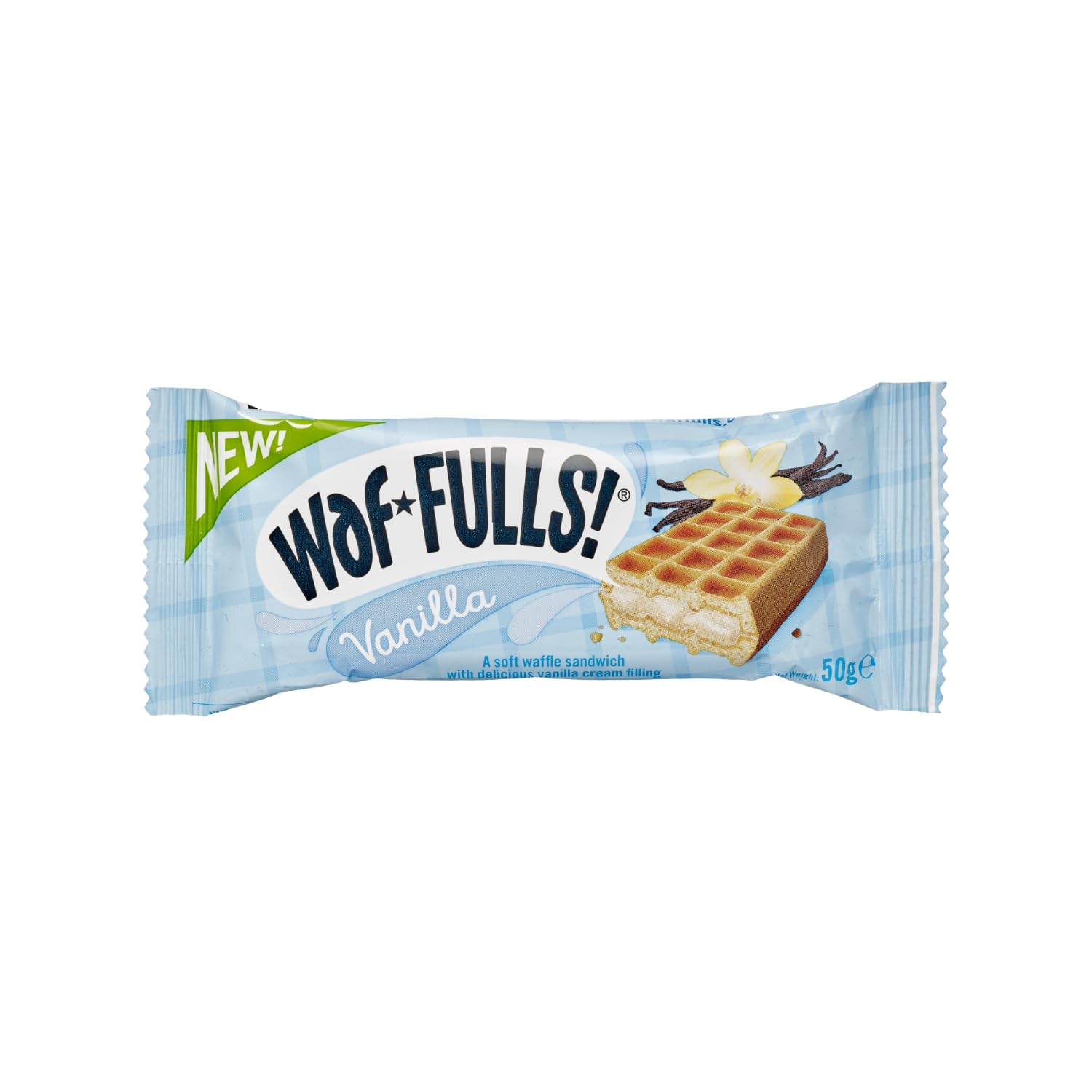 WafFULLS! Vanilla Waffle Sandwich Snack Bars - Ready to Eat, 12 x 50g Pack 2