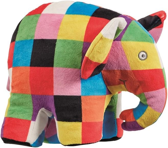 Elmer the Patchwork Elephant Soft Toy - 20cm Plush for Ages 1 Month+ 1