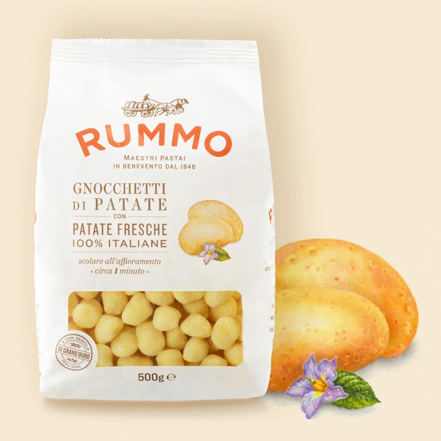 Rummo Gnocchi Di Patate Pasta No.117 - Light & Fluffy Italian Potato Pillows | 500g 2