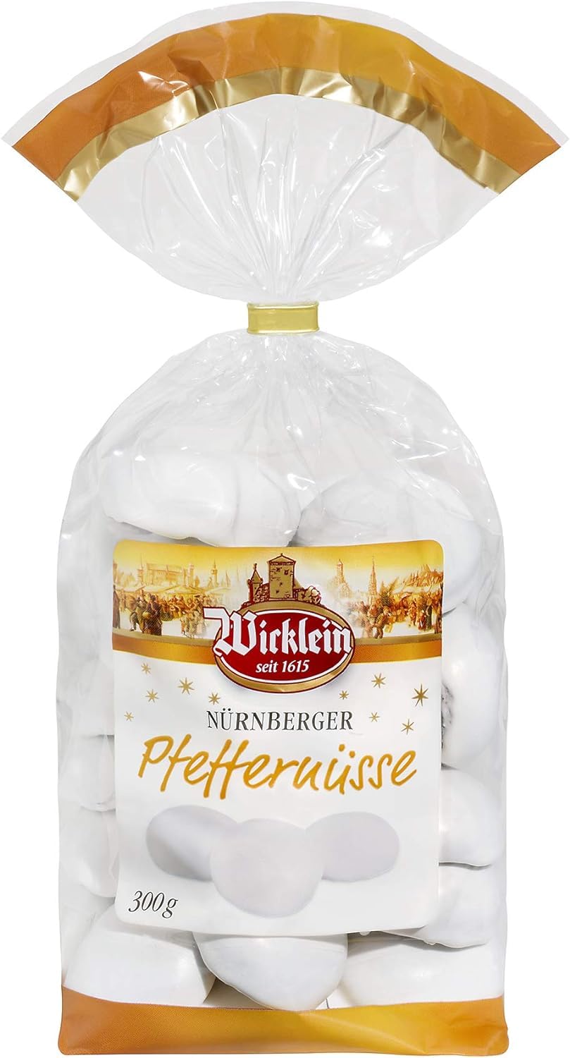 Wicklein Pfeffernusse Gingerbread Biscuits 300g - Spiced Christmas Cookies with Sugar Icing 1