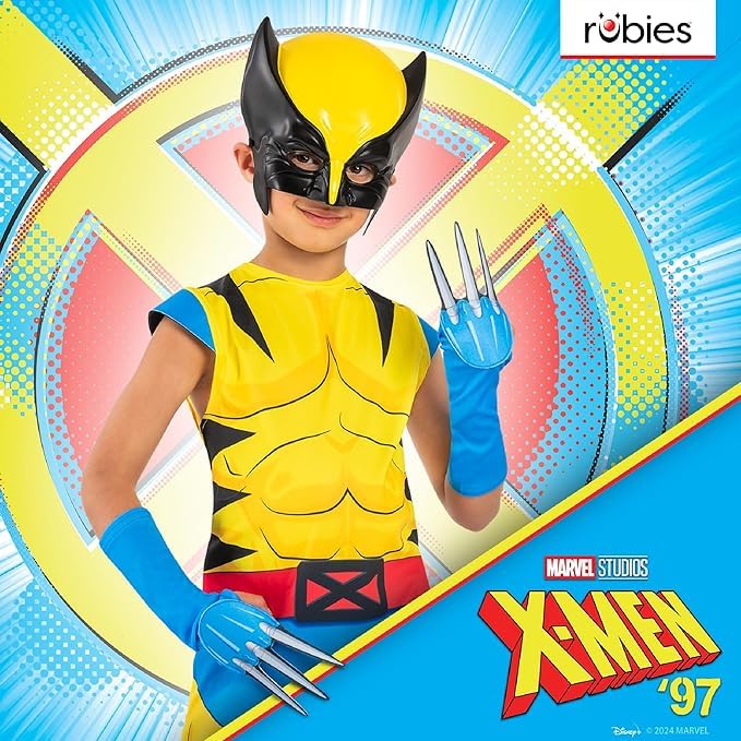 Rubies Official Marvel Wolverine Costume - Kids Fancy Dress, Size 5-6 6