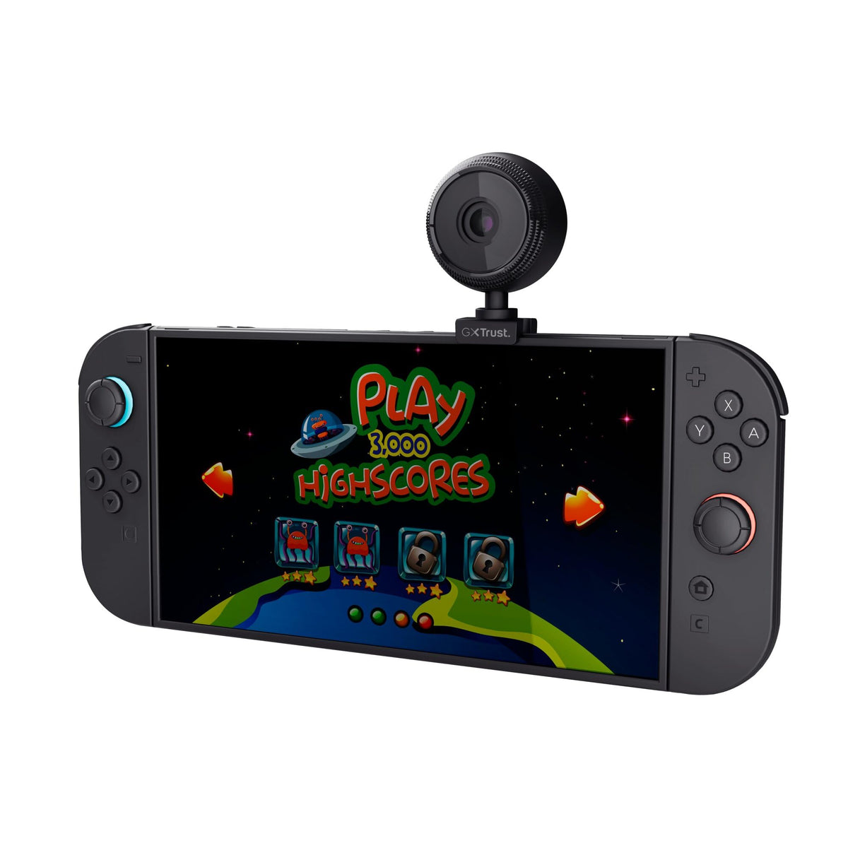 GXTrust Full HD Gaming Camera for Nintendo Switch 2 - USB-C, Black 6