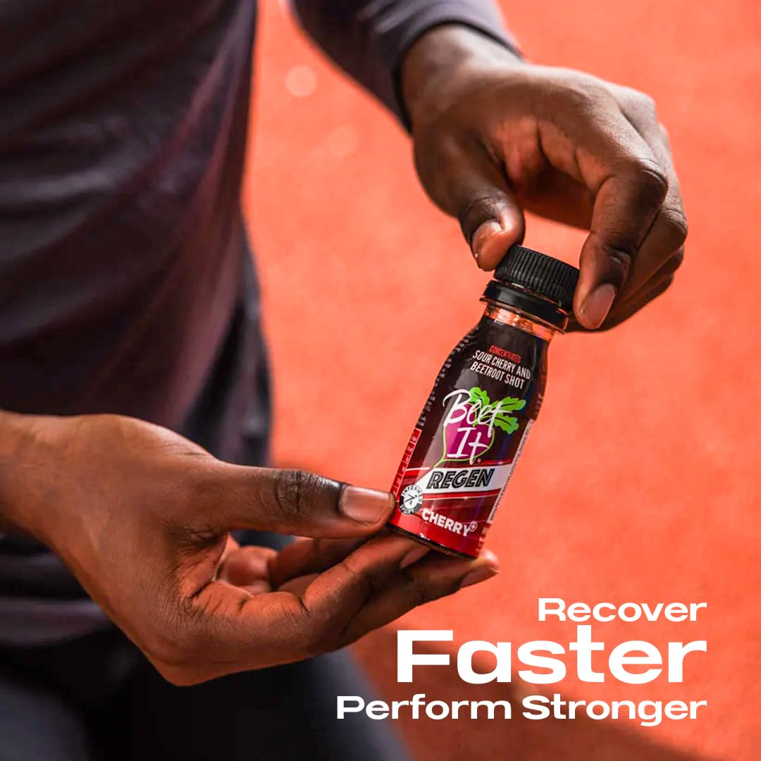 BEET IT Regen Cherry Shot - Post-Workout Recovery | 125mg Dietary Nitrates | Pack of 15 (70ml) 6