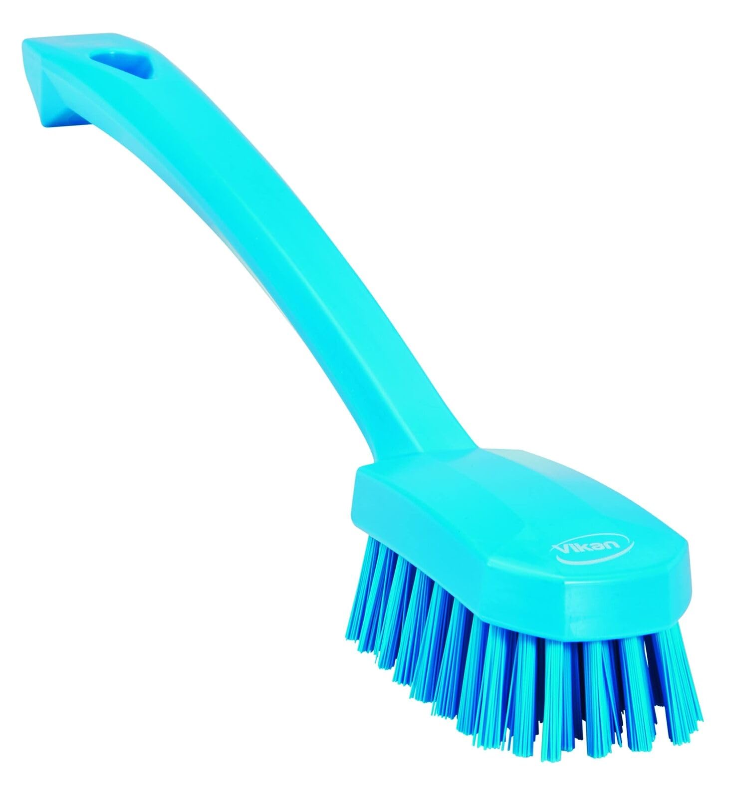 Vikan Utility Brush - Ergonomic Handle | Medium Bristle | Blue