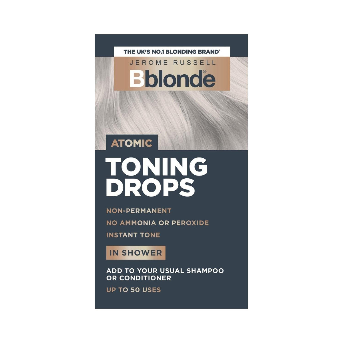 Jerome Russell Bblonde Platinum Toning Drops - Neutralise Yellow Tones | 50 ml | Vegan