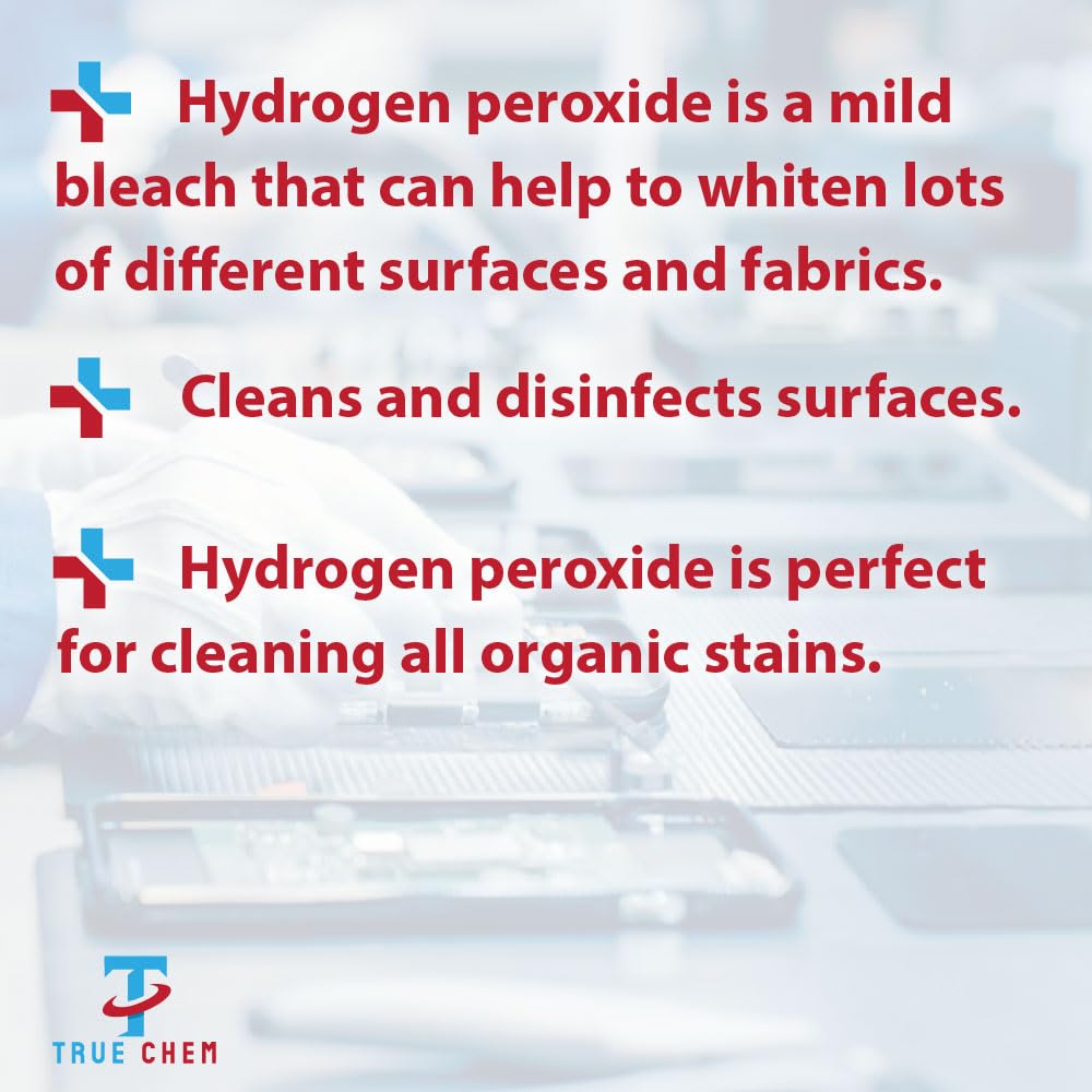 True Chem Hydrogen Peroxide 6% Solution - Multi-Purpose Cleaner & Stain Remover | 500ml 4