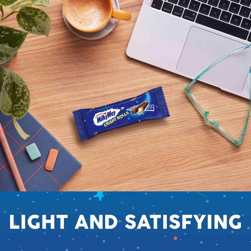 Milky Way Crispy Rolls, Milk Chocolate Biscuit Snack Bar, 24 x 22.5 g 7