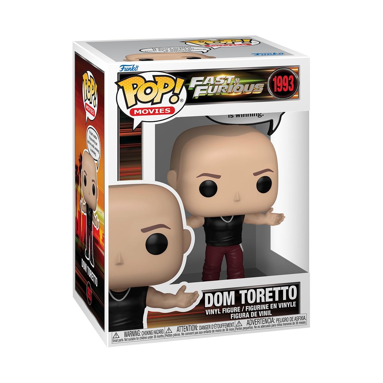 Funko POP! Sayings: Dominic Toretto - Fast & Furious Chibi Vinyl Figure | Model 90492 1