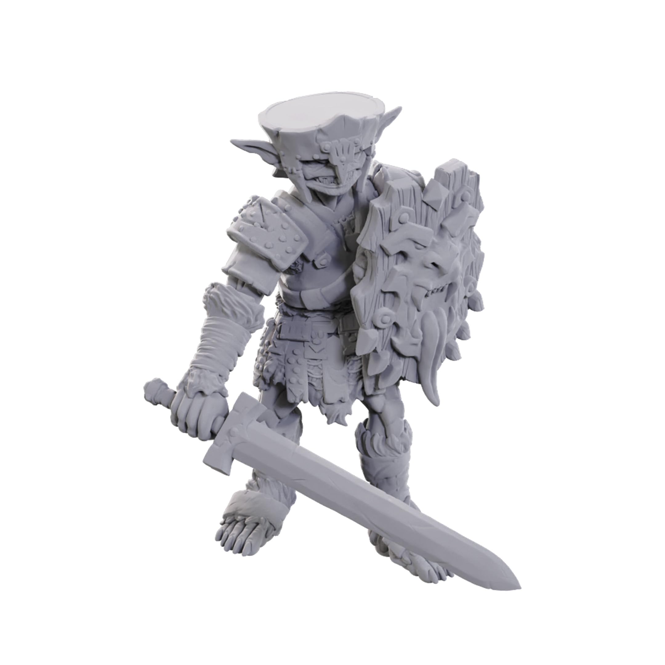 WizKids Pathfinder Battles Deep Cuts Miniatures - Hobgoblin Soldier | Ready to Paint Plastic Figure