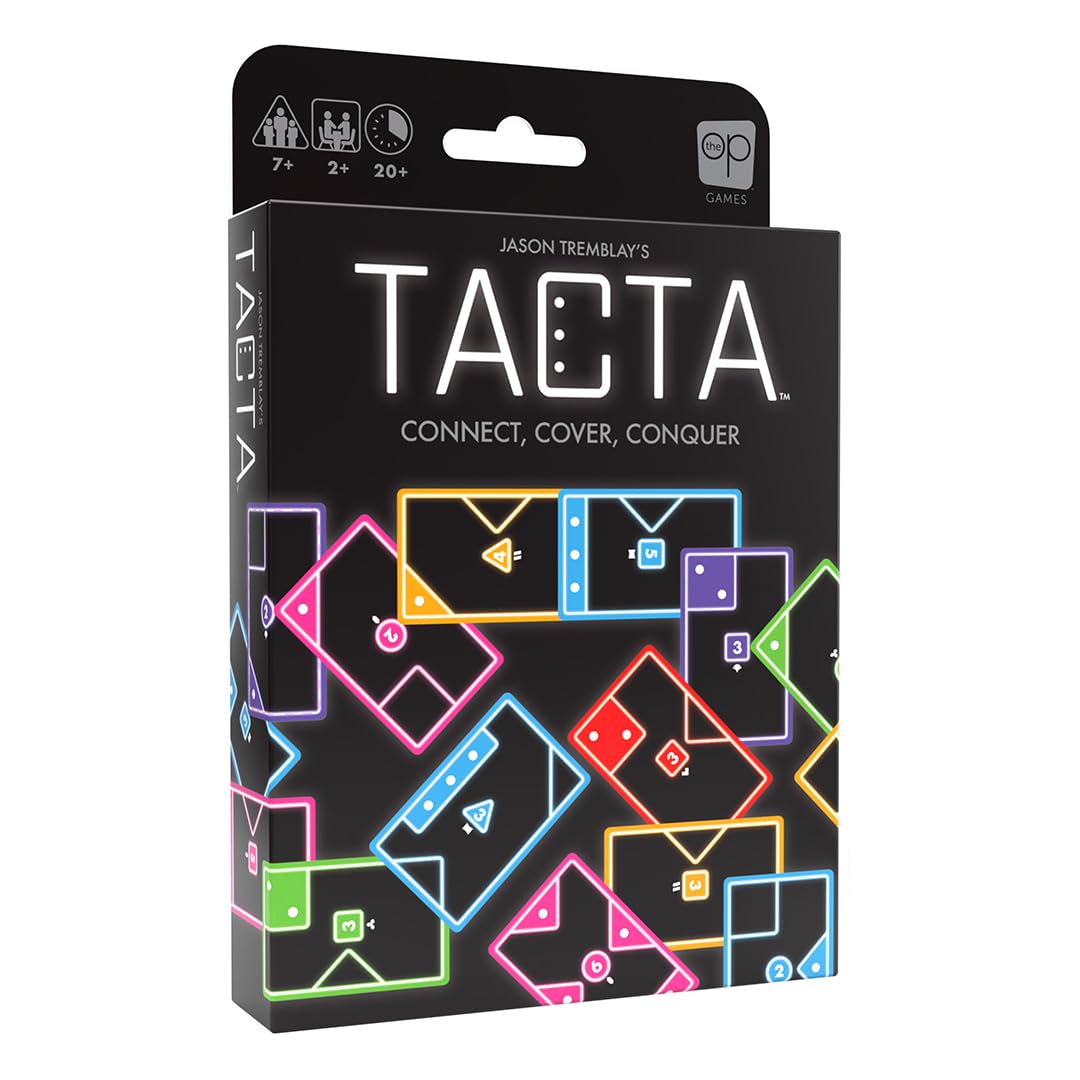 USAopoly Tacta Party Card Game - Strategy Shape-Matching | 2-8 Players | 20+ Min | Ages 7+