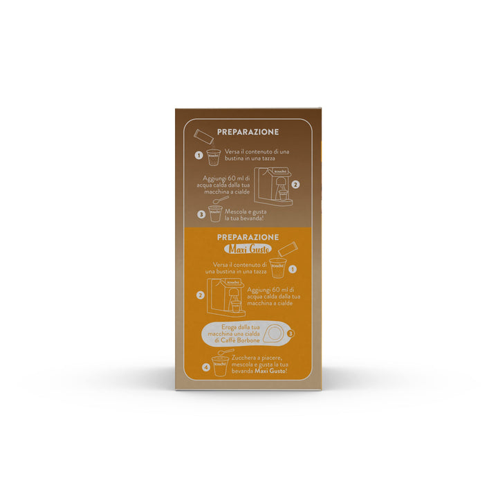 Caffè Borbone Hazelnut Sticks, 80 Sticks (8 x 10) - Instant Hazelnut Cappuccino for Pod Systems