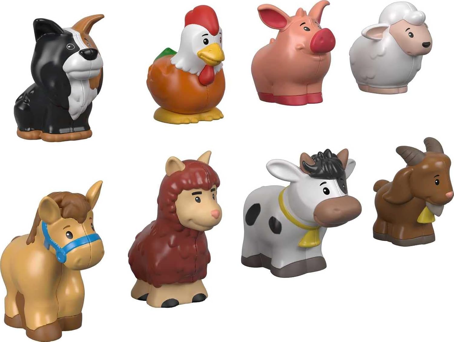 Fisher-Price Little People Farm Animal Friends - 8-Piece Toddler Play Set for Ages 1-5 1