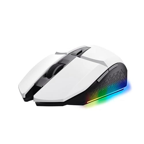 Trust Gaming GXTrust 1108W Vylax Rechargeable Wireless Gaming Mouse – 80h Battery, 800-4800 DPI, RGB Lighting, 6 Buttons, White 20