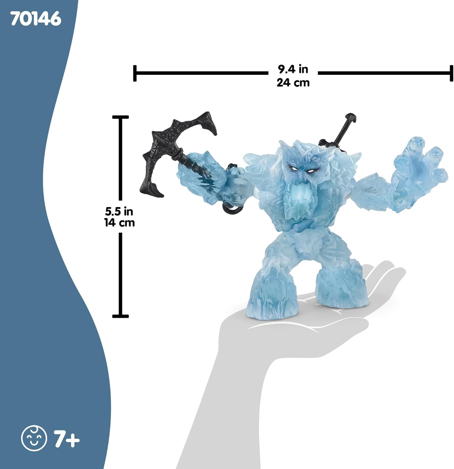 Schleich Eldrador Creatures Ice Giant Action Figure with Sword and Axe | Ages 7+ 6