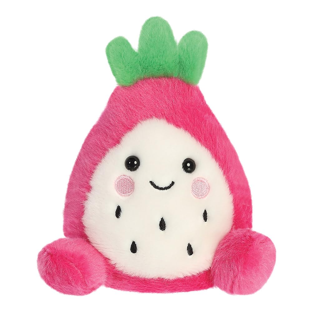 AURORA Palm Pals Rhys Dragon Fruit Soft Toy | 13cm | Pink & White | Suitable from Birth