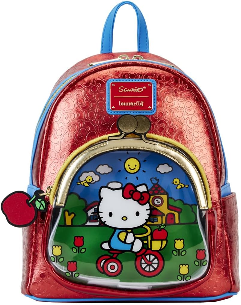 Loungefly Hello Kitty 50th Anniversary Coin Bag Mini Backpack Red (LF-SANBK0522)