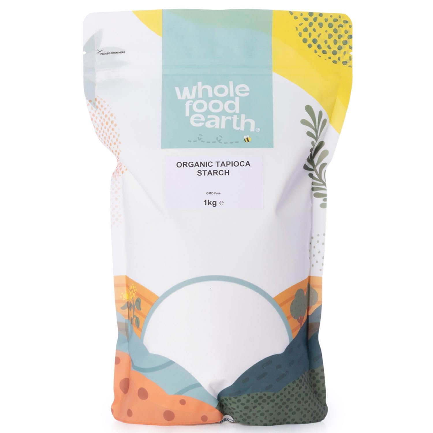 Wholefood Earth Organic Tapioca Starch - 1 kg | GMO Free | Thickener & Stabilizer
