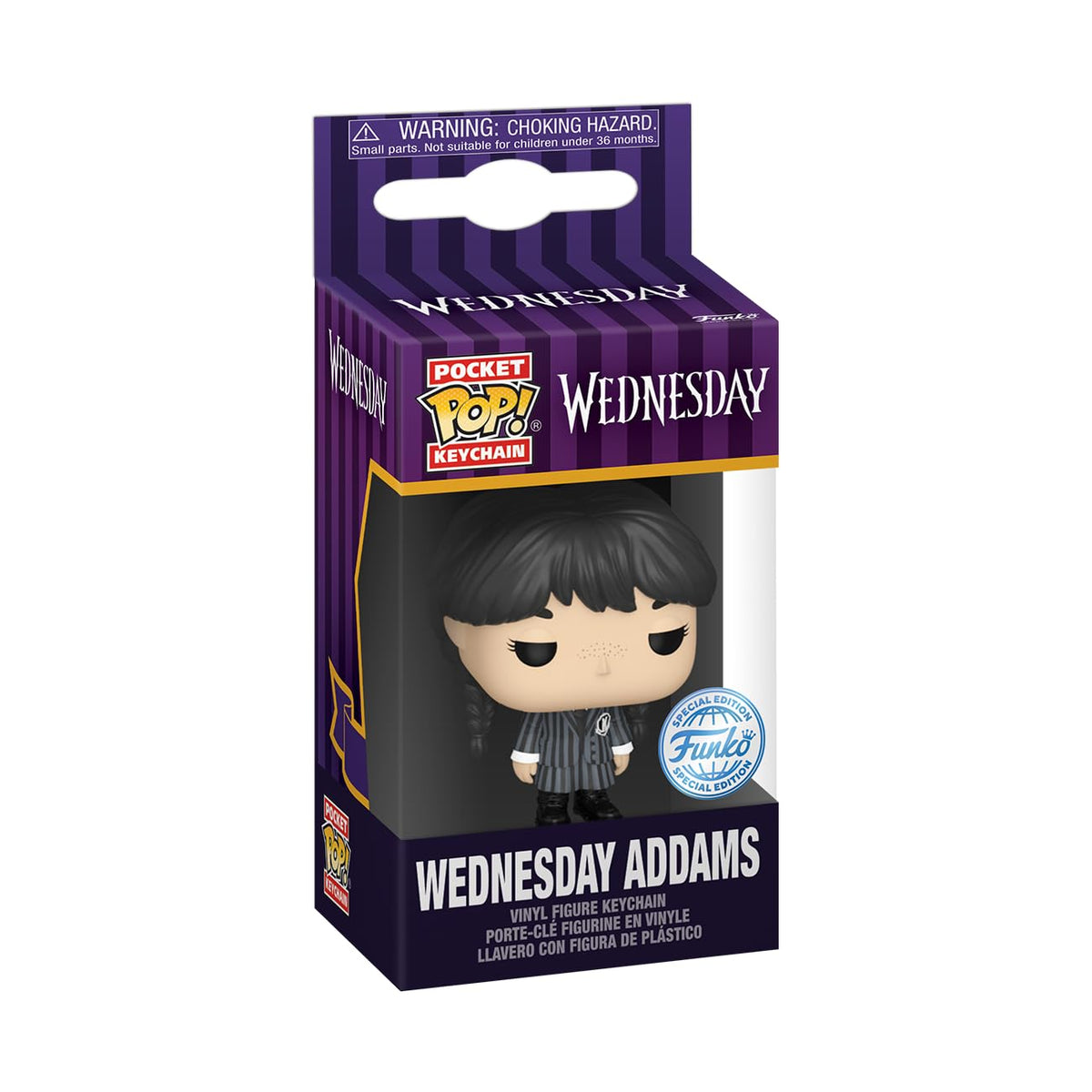 Funko Wednesday Addams Chibi Keychain - Mini Vinyl Figure | 4.63-inch Tall | Multicolor